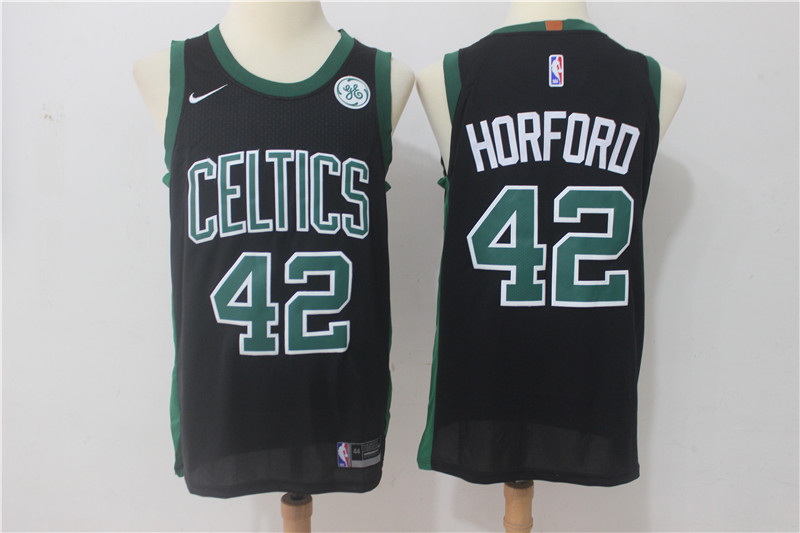 Men Boston Celtics 42 Horford Black Game Nike NBA Jerseys